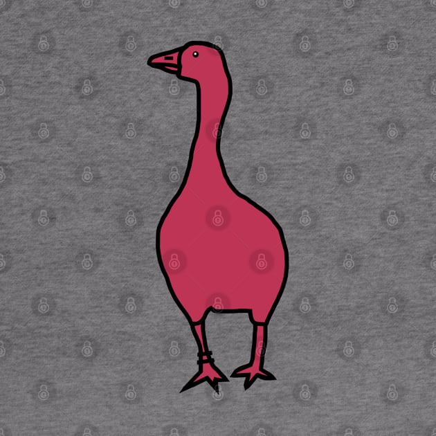 Viva Magenta Goose Game Color of the Year 2023 by ellenhenryart